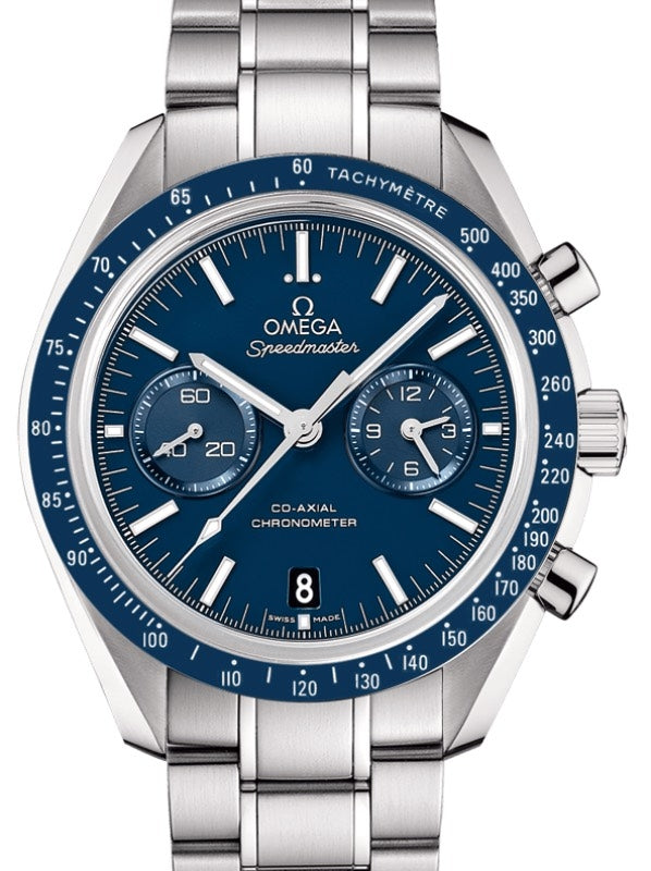 Omega Speedmaster Two Counters Co-Axial Chronometer Chronograph 44.25mm Titanium Blue Dial Bracelet 311.90.44.51.03.001
