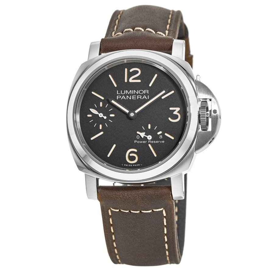 Panerai PAM 00795 Luminor 8 Days Power Reserve Stainless Steel Black Arabic/Index Dial Leather Strap 44mm - BRAND NEW