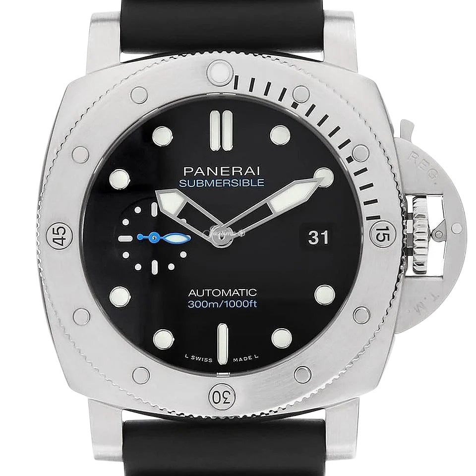 Panerai Submersible QuarantaQuattro Steel Black Dial PAM01596