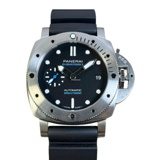 Panerai Submersible Stainless Steel 42mm Black Dial PAM02973 - BRAND NEW
