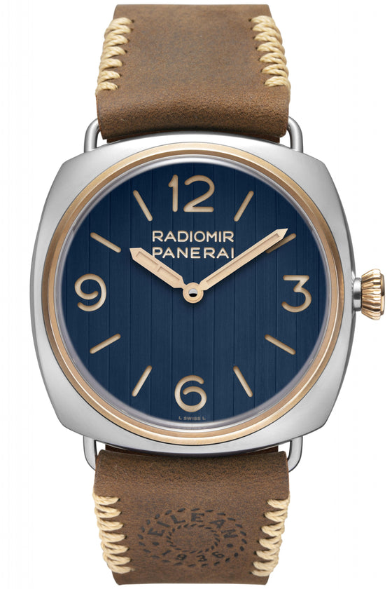 Panerai Radiomir Eilean Experience Stainless Steel 45mm Blue Dial Leather Strap PAM01244 - BRAND NEW