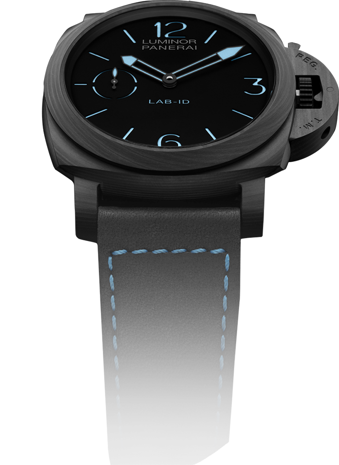 Panerai Luminor LAB-ID Carbotech Carbon Fibre 49mm Black Dial Rubber Strap PAM01700