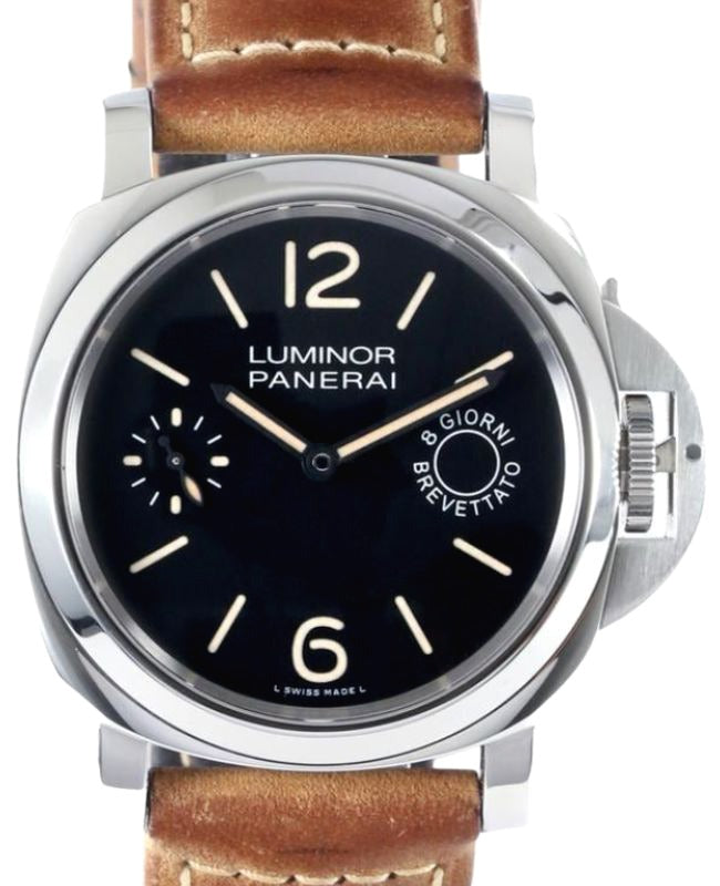Panerai Luminor 8 Days Stainless Steel 44mm Black Dial PAM00590 - BRAND NEW