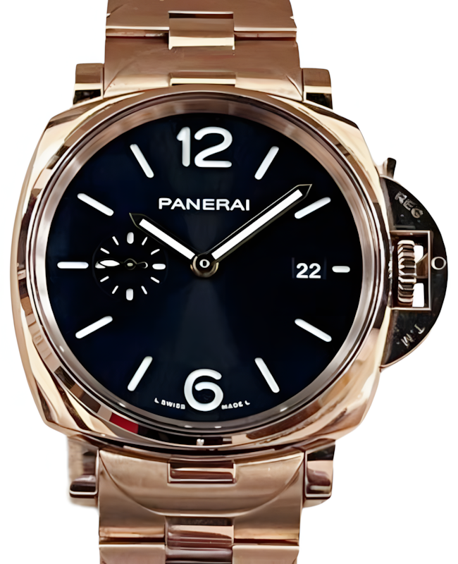 Panerai Luminor Due TuttoOro Black Dial PAM01442