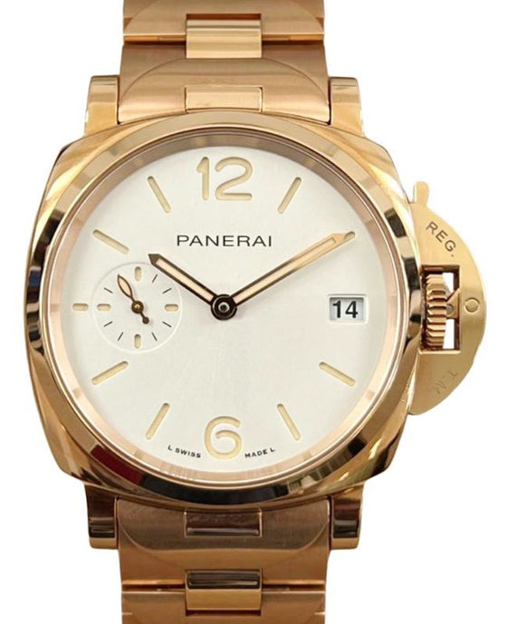 Panerai Luminor Due TuttoOro Goldtech 38mm White Dial PAM01326 - BRAND NEW