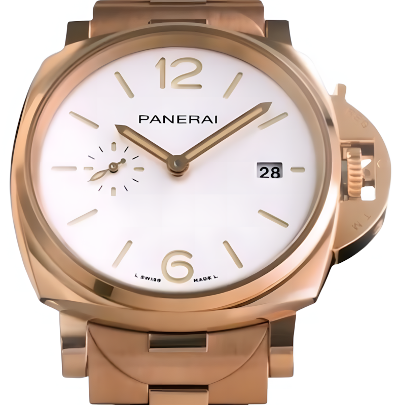 Panerai Luminor Due TuttoOro White Dial PAM01494