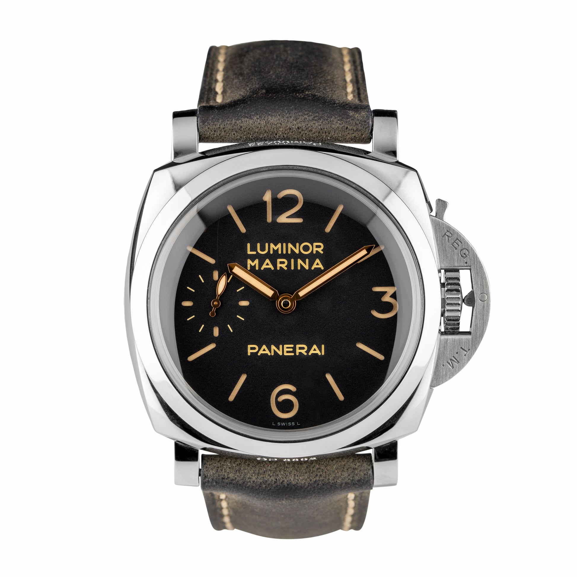 Panerai Luminor Marina Steel 47mm Black Dial PAM00422