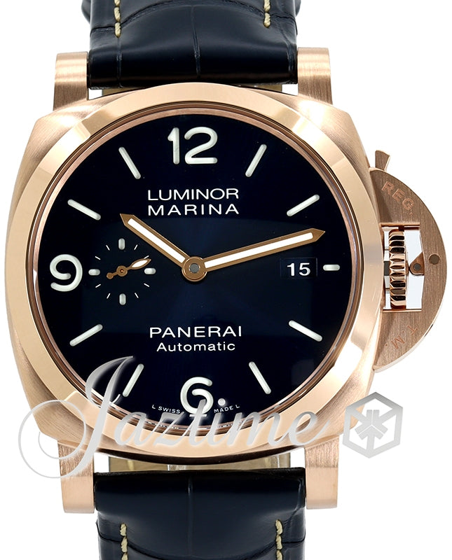 Panerai Luminor Marina Goldtech Sole Blu 44mm Blue Dial PAM01112