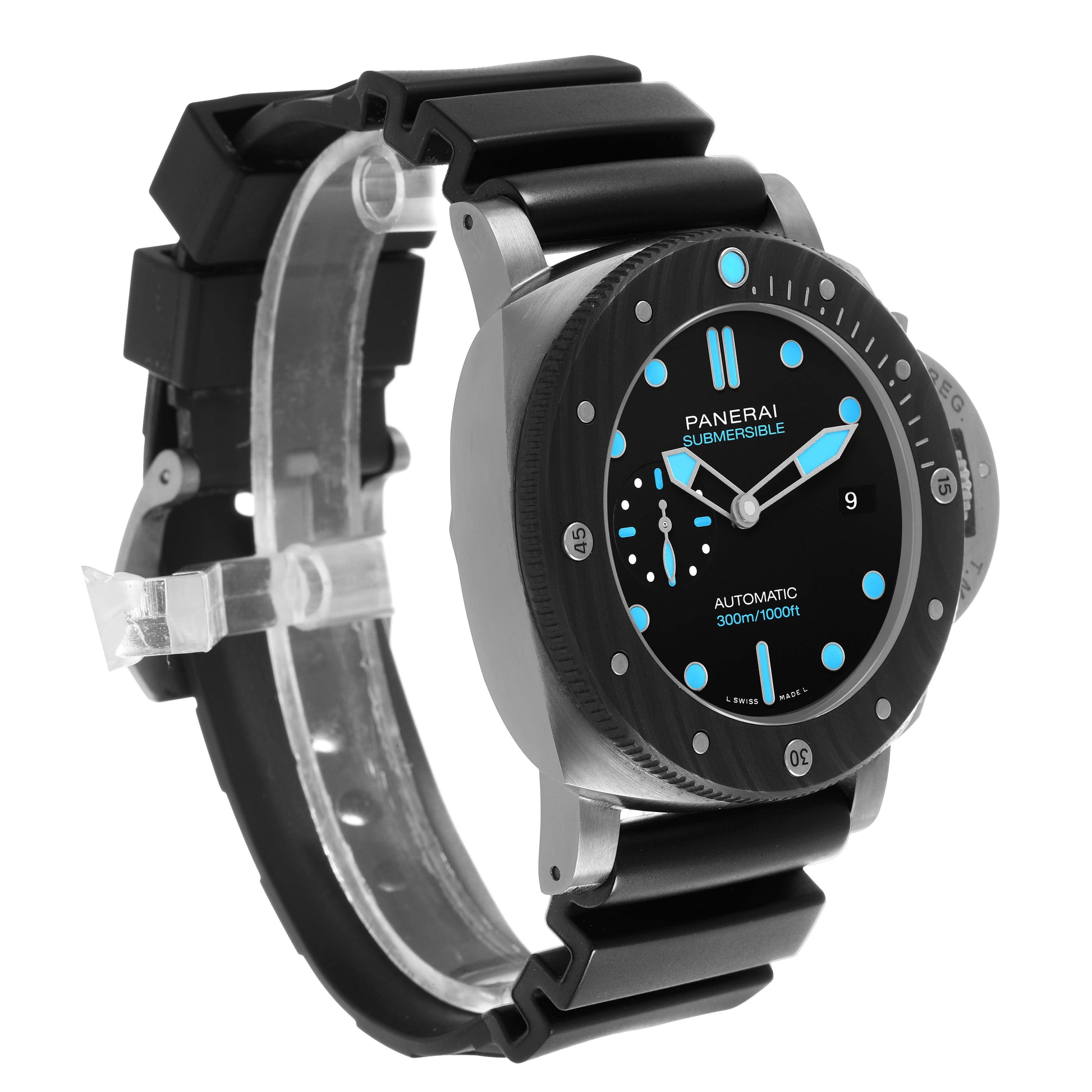 Panerai Submersible BMG-Tech? Metallic Glass 47mm Black Dial Rubber Strap PAM00799 - BRAND NEW