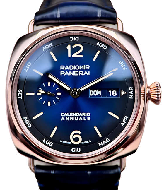 Panerai Radiomir Annual Calendar Goldtech 45mm Blue Dial PAM01363 - BRAND NEW