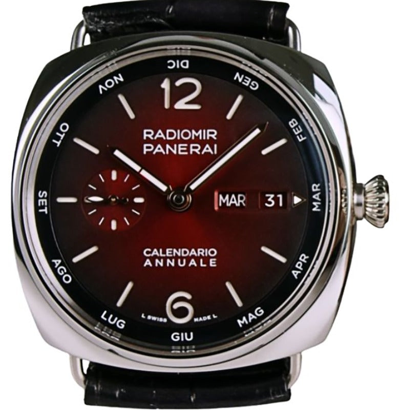 Panerai Radiomir Annual Calendar Platinumtech Experience 45mm Red Dial PAM01432 - BRAND NEW