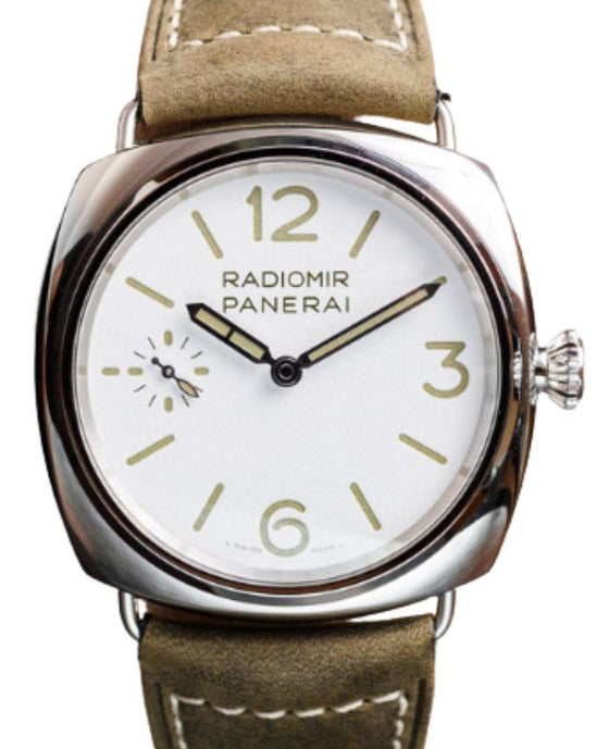 Panerai Radiomir Officine Stainless Steel 45mm White Dial PAM01384 - BRAND NEW
