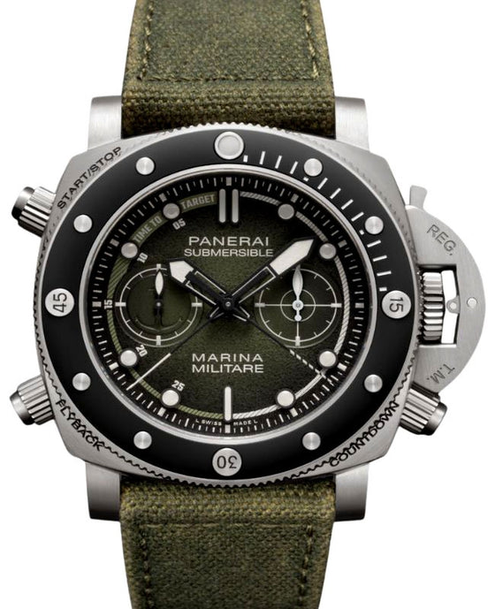 Panerai Submersible Chrono Marina Militare Experience Edition 47mm Green Dial PAM01699 - BRAND NEW