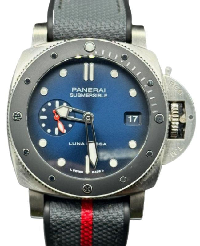 Panerai Submersible Luna Rossa 42mm Steel Blue Dial PAM01565
