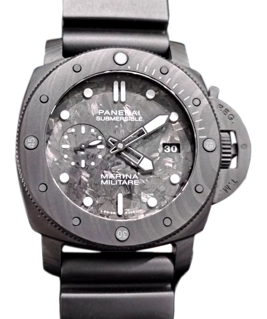 Panerai Submersible Marina Militare Carbotech? Carbon Fibre 47mm Black Dial PAM00979