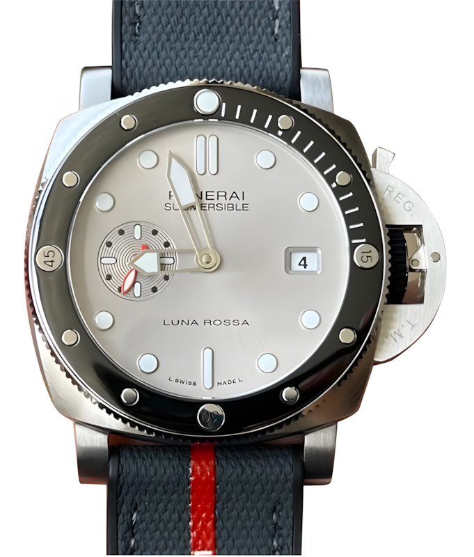 Panerai Submersible QuarantaQuattro Luna Rossa 44mm Silver Dial PAM01681