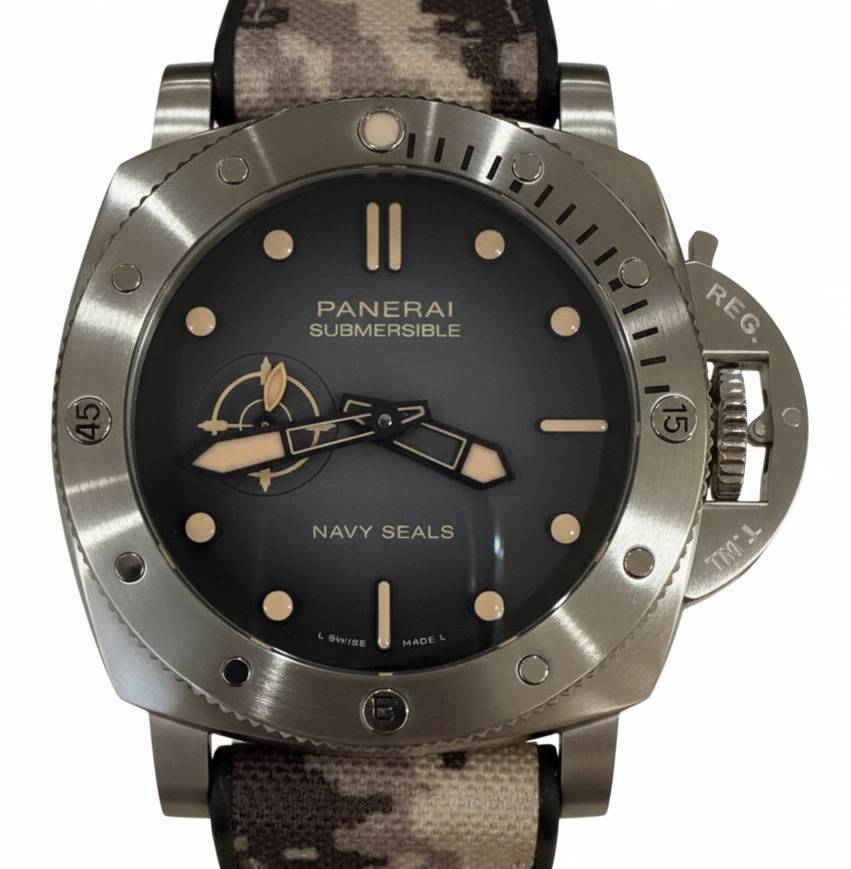 Panerai Submersible QuarantaQuattro Navy SEALs 44mm Black Dial PAM01518