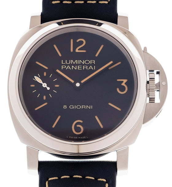 Panerai Luminor 8 Giorni Stainless Steel 44mm Black Dial PAM00915 - BRAND NEW
