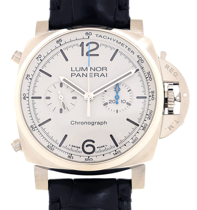 Panerai Luminor Chrono Stainless Steel 44mm White Dial PAM01218 - BRAND NEW