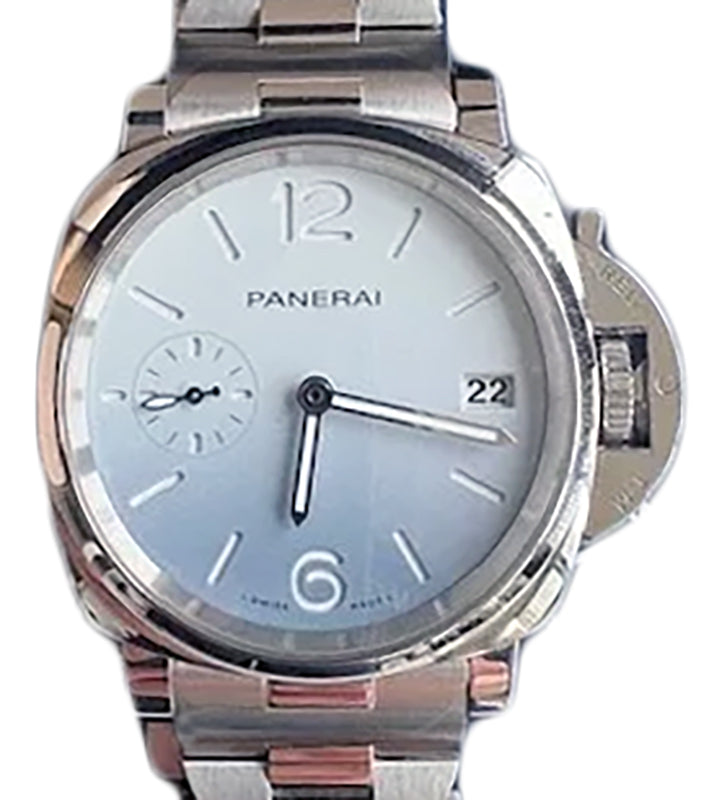 Panerai Luminor Due Pastello Steel 38mm Light Blue Dial PAM01309