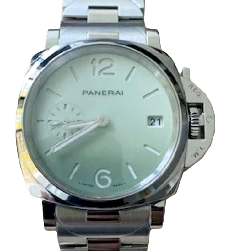 Panerai Luminor Due Pastello Steel 38mm Mint Green Dial PAM01311