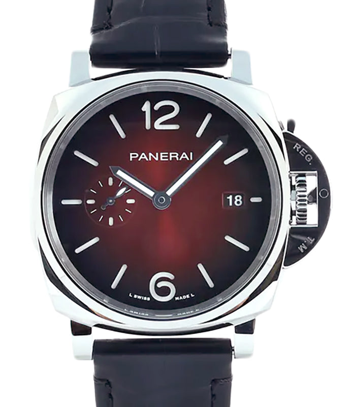 Panerai Luminor Due Stainless Steel 42mm Burgundy Dial PAM01424