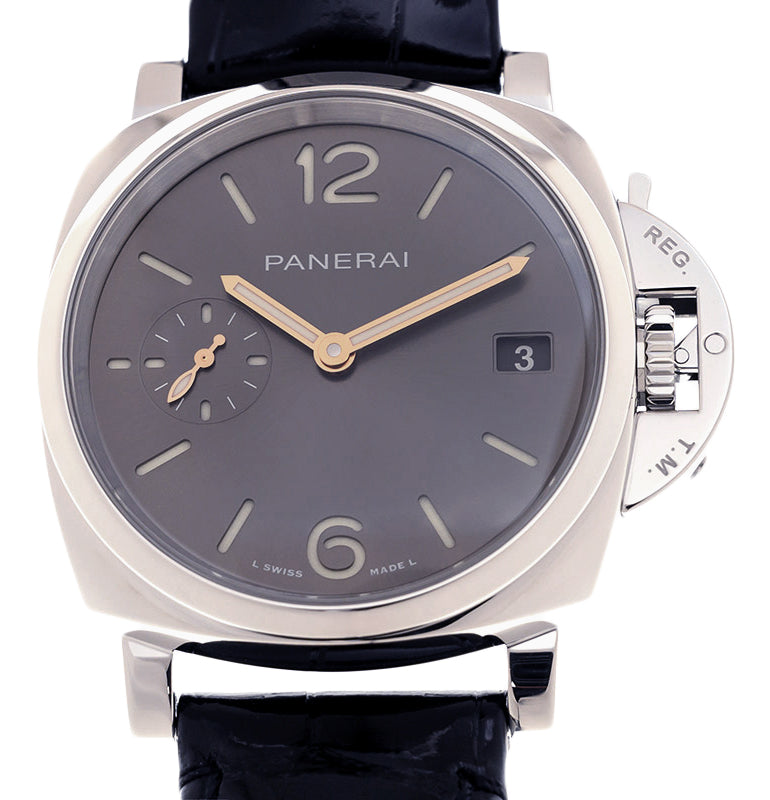 Panerai Luminor Due Stainless Steel 38mm Anthracite Grey Dial PAM01247 - BRAND NEW