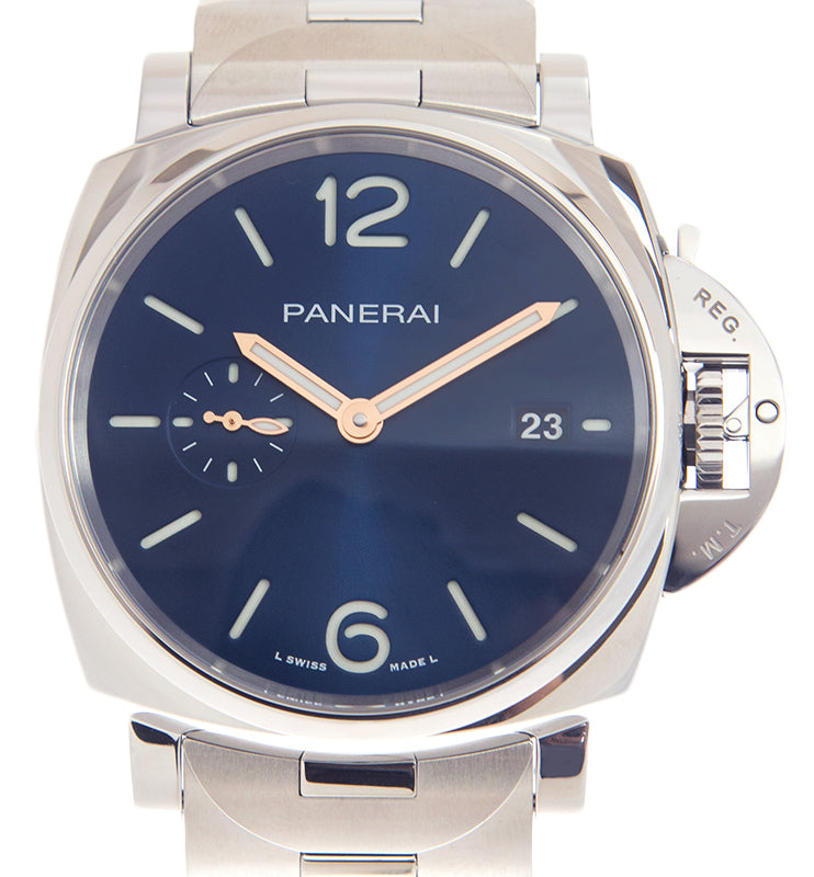 Panerai Luminor Due Stainless Steel 42mm Blue Dial PAM01124 - BRAND NEW