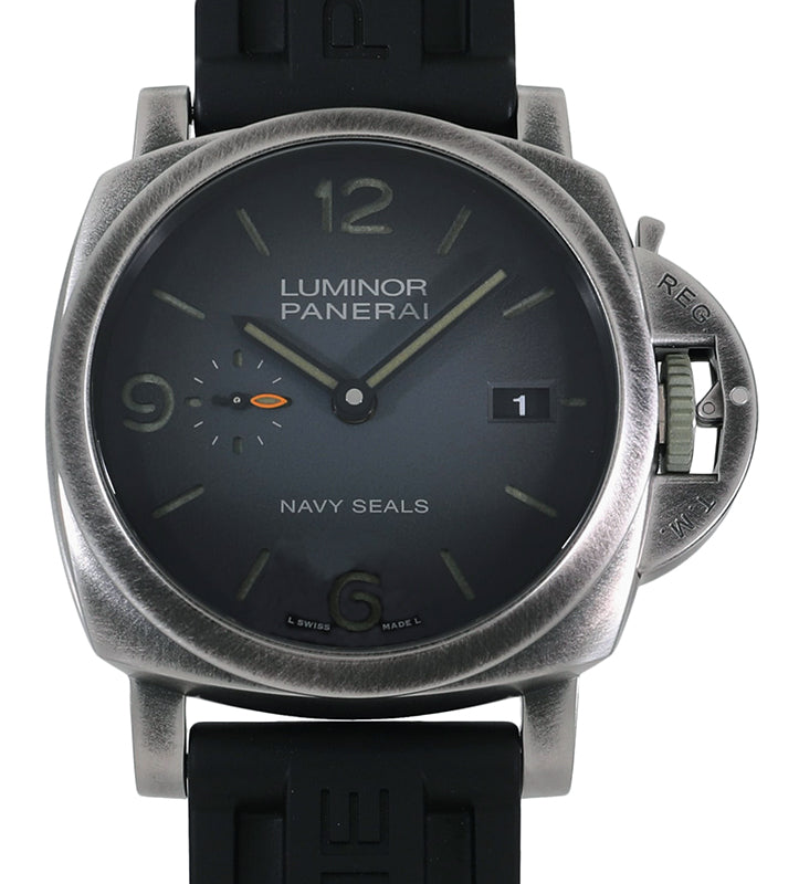 Panerai Luminor Marina Navy SEALs Steel 44mm Black Dial PAM01412