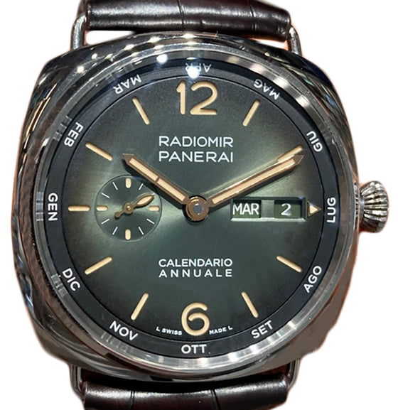 Panerai Radiomir Annual Calendar Platinumtech 45mm Green Dial PAM01364 - BRAND NEW