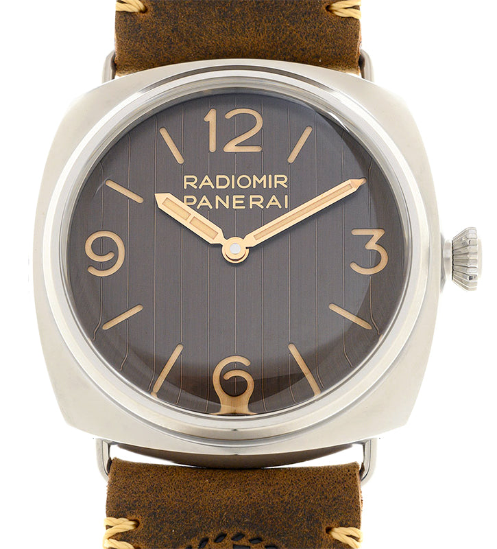 Panerai Radiomir Eilean Steel 45mm Brown Dial Leather Strap PAM01243