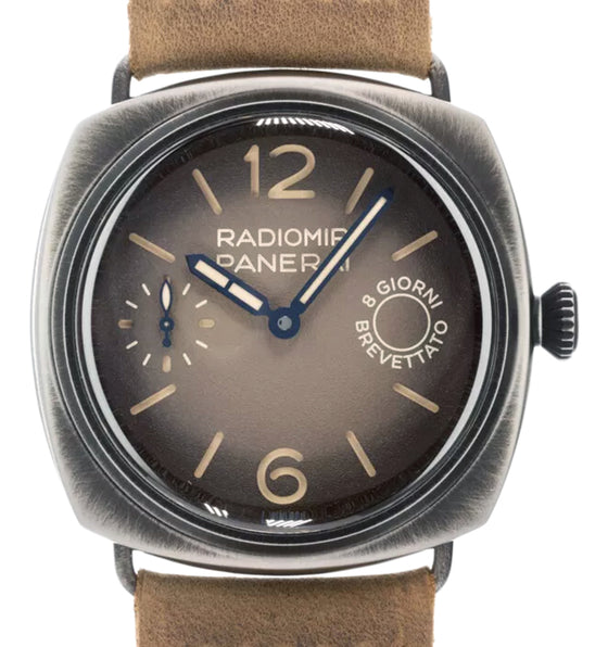 Panerai Radiomir Otto Giorni Steel 45mm Brown Dial PAM01347