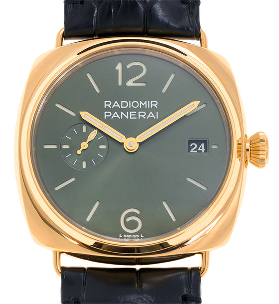 Panerai Radiomir Quaranta Yellow Gold 40mm Green Dial PAM01437