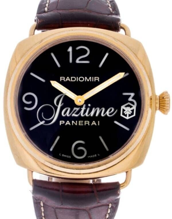 Panerai Radiomir Rose Gold 45mm Black Dial PAM00231 - PRE-OWNED