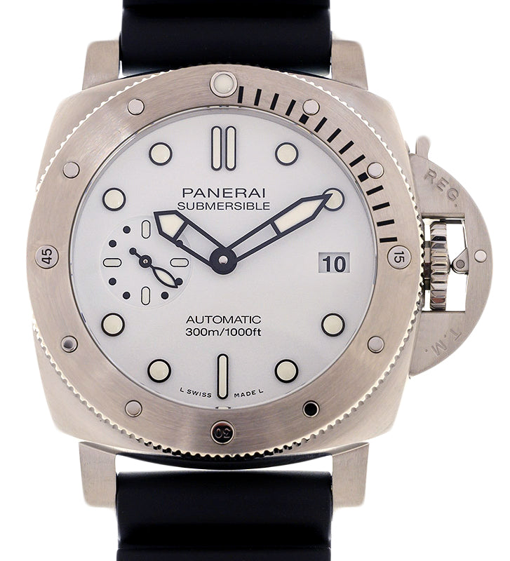 Panerai Submersible Bianco Stainless Steel 42mm White Dial PAM02223 - BRAND NEW