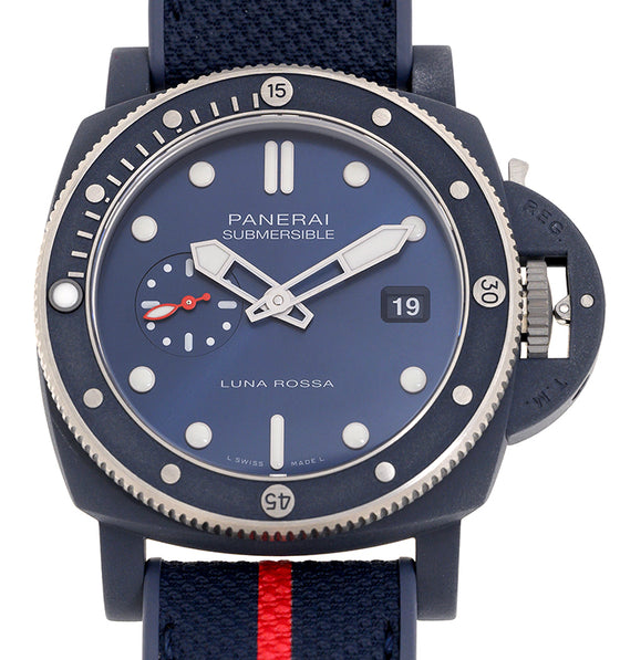 Panerai Submersible QuarantaQuattro Luna Rossa Ti-Ceramitech 44mm Blue Dial PAM01466