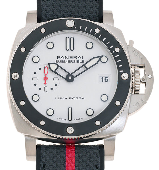 Panerai Submersible Submersible Luna Rossa Steel 42mm White Dial PAM01579