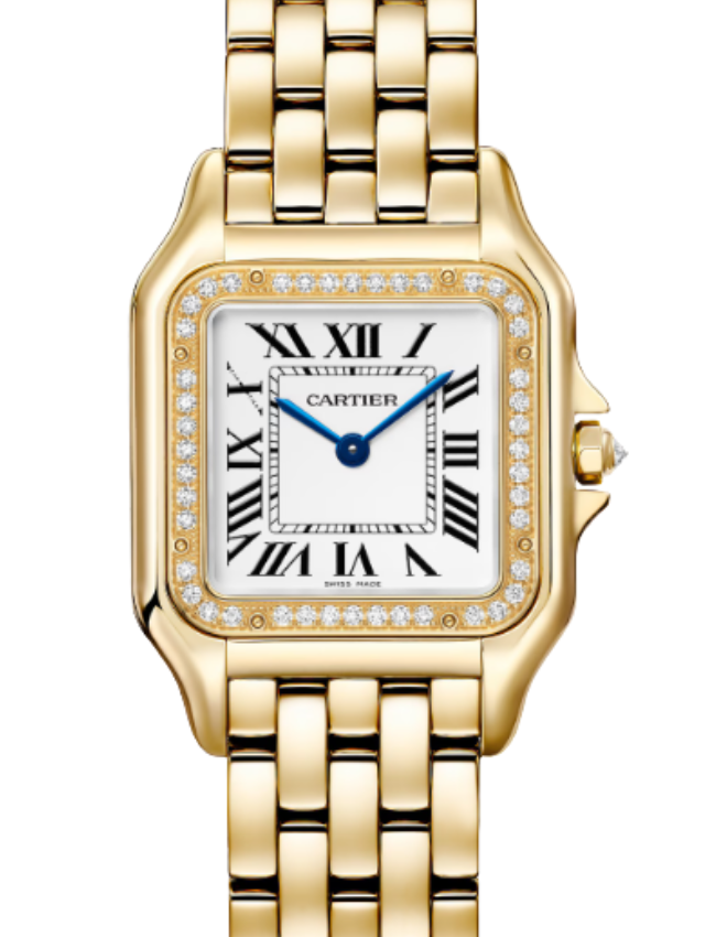 Panthere de Cartier Medium Quartz Yellow Gold Silver Dial WJPN0085 - BRAND NEW