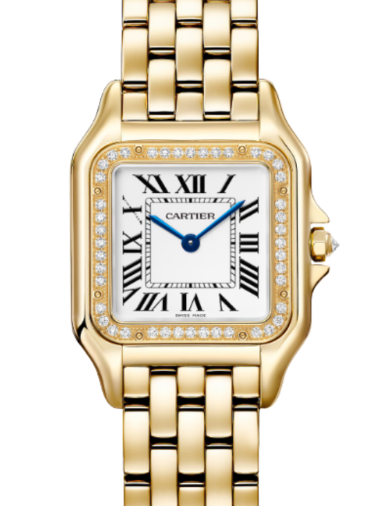 Panthere de Cartier Medium Quartz Yellow Gold Silver Dial WJPN0085 - BRAND NEW