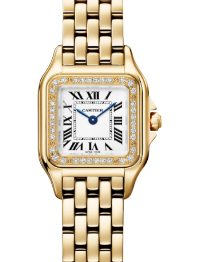 Panthere de Cartier Small Quartz Yellow Gold Silver Dial WJPN0086 - BRAND NEW