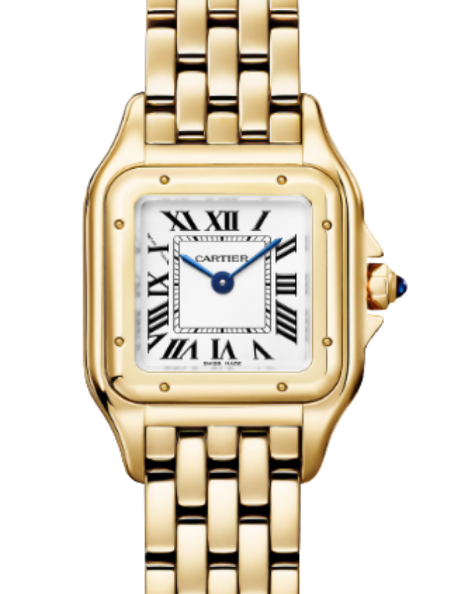 Panthere de Cartier Small Quartz Yellow Gold Silver Dial WGPN0059 - BRAND NEW