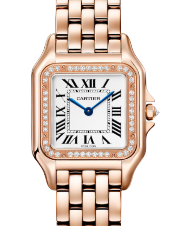 Cartier Panthere de Cartier Medium Quartz Rose Gold Steel Silver Dial WJPN0072 - BRAND NEW
