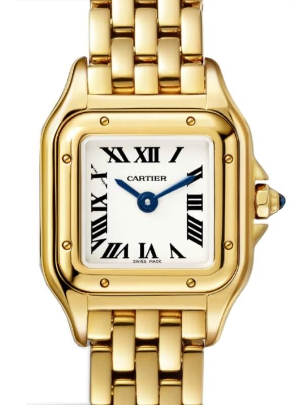 Panthere de Cartier Mini Quartz Yellow Gold Silver Dial WGPN0048