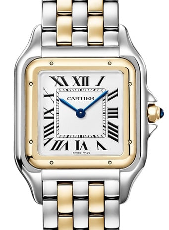 Panthere de Cartier Large Quartz Steel/Gold Silver Dial W2PN0016