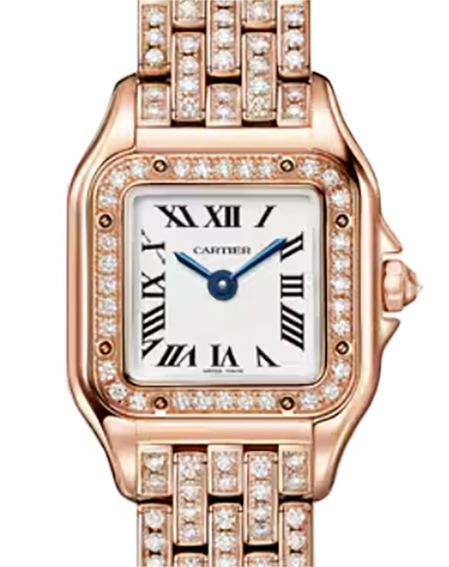 Panthere de Cartier Mini Quartz Rose Gold/Diamonds WJPN0063