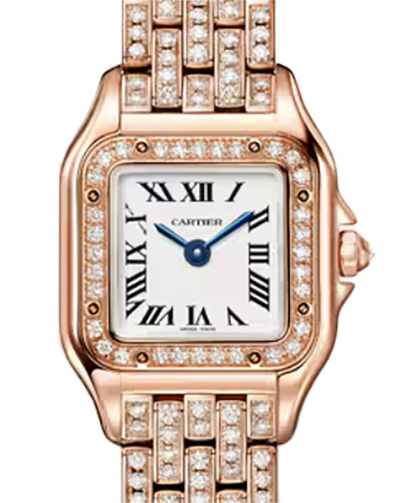 Panthere de Cartier Mini Quartz Rose Gold/Diamonds WJPN0063