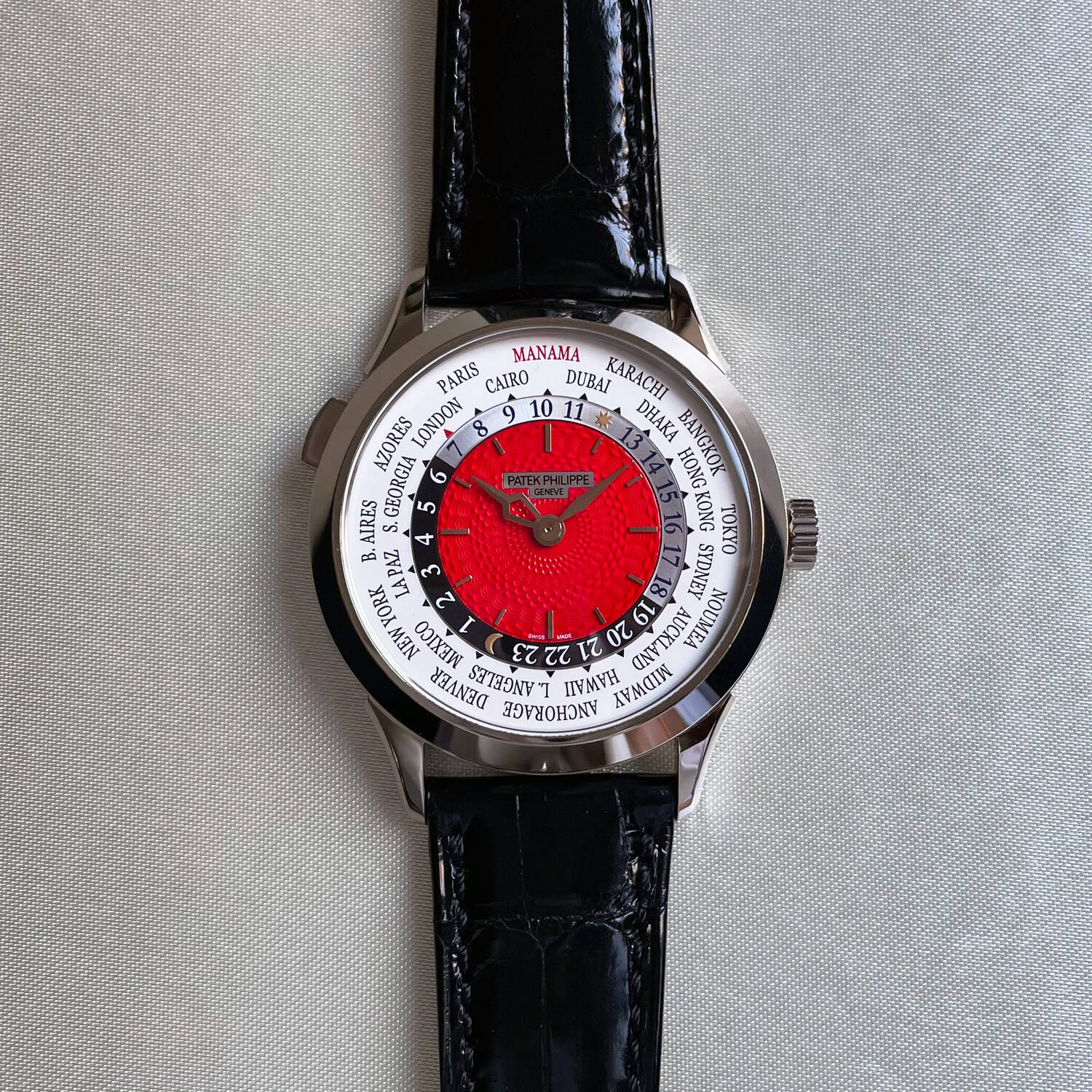 Patek Philippe Complications 38.5 mm 5230G-013 White Gold Red