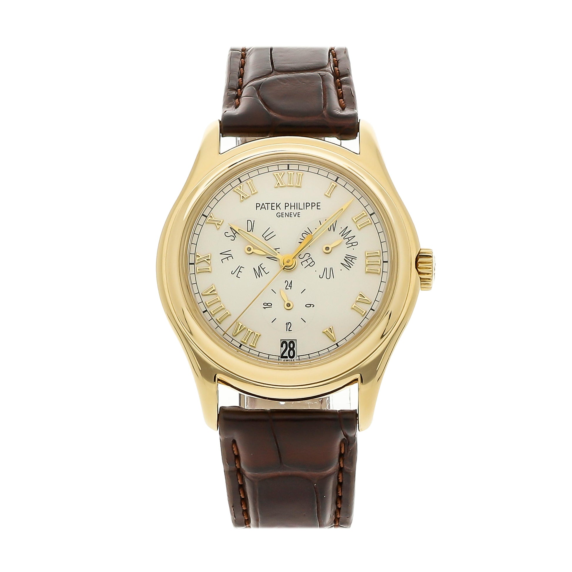 Patek Philippe Annual Calendar 37 mm 5035J Yellow Gold Ivory / Cream