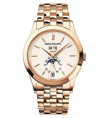 Patek Philippe Complications 38.5 mm 5396/1R-010 Rose Gold Silver Opaline
