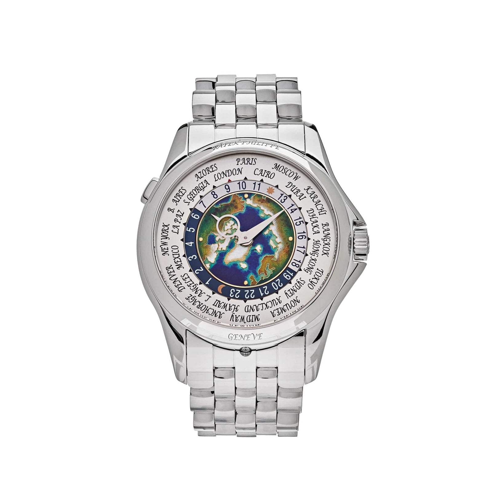 Patek Philippe World Time 39.5 mm 5131/1P-001 Platinum White